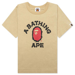 Kids Brush College Tee Beige