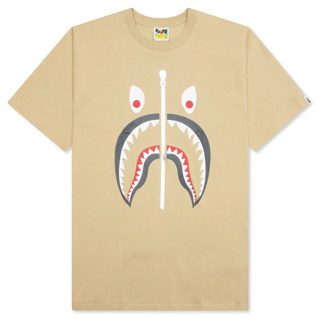 Mad Shark Tee Beige