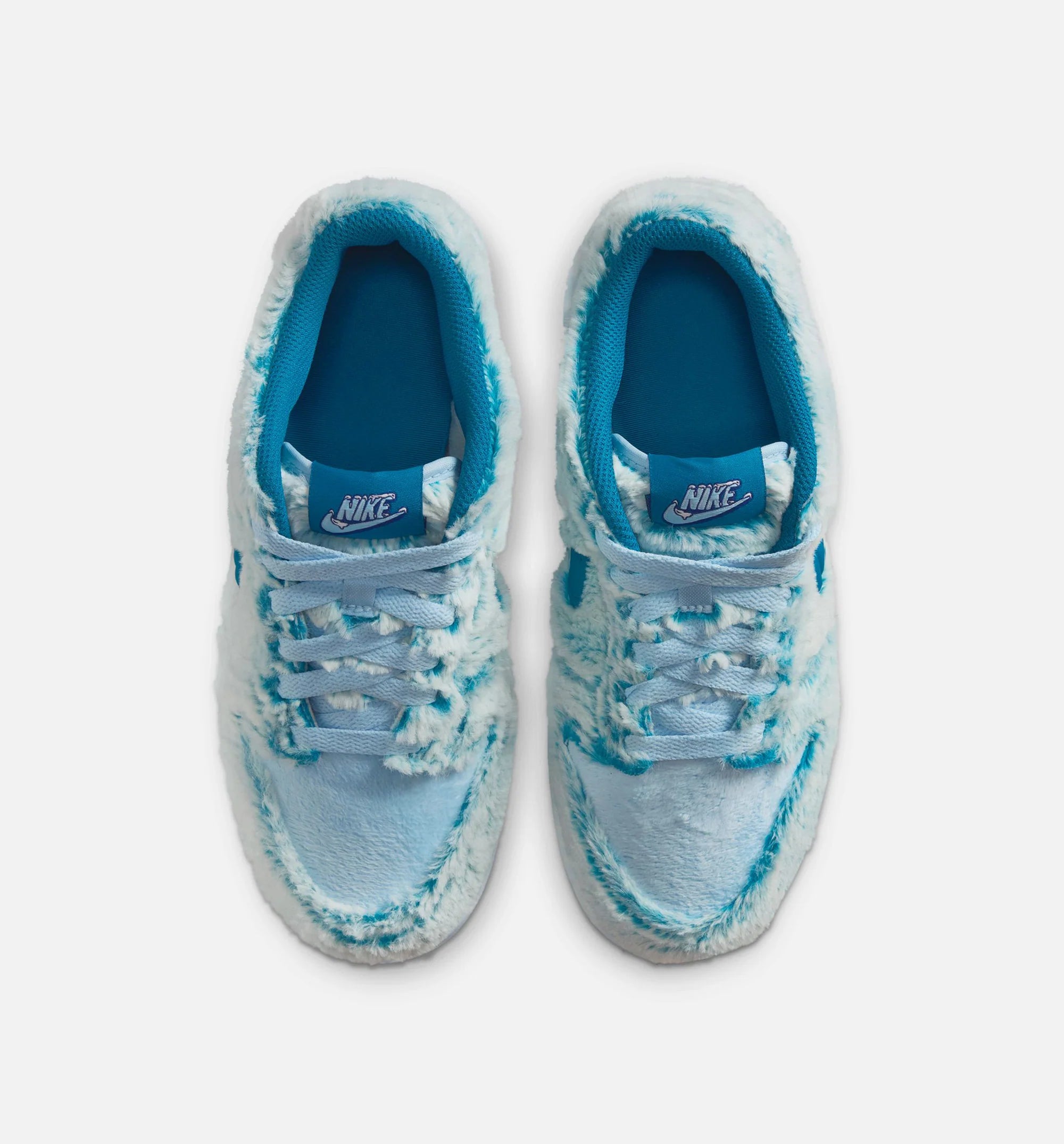 Dunk Low Abominable Snowman Grade School Lifestyle Shoe Green Abyss White Celestine Blue