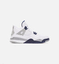 Air Jordan 4 Midnight Navy Preschool Lifestyle Shoes White Blue