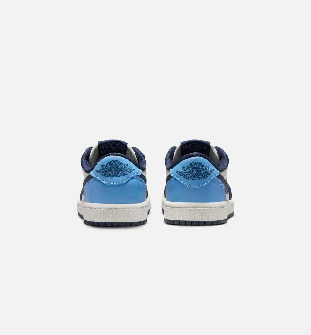 Air Jordan 1 Retro Low OG Obsidian Preschool Lifestyle Shoe Obsidian University Blue Sail