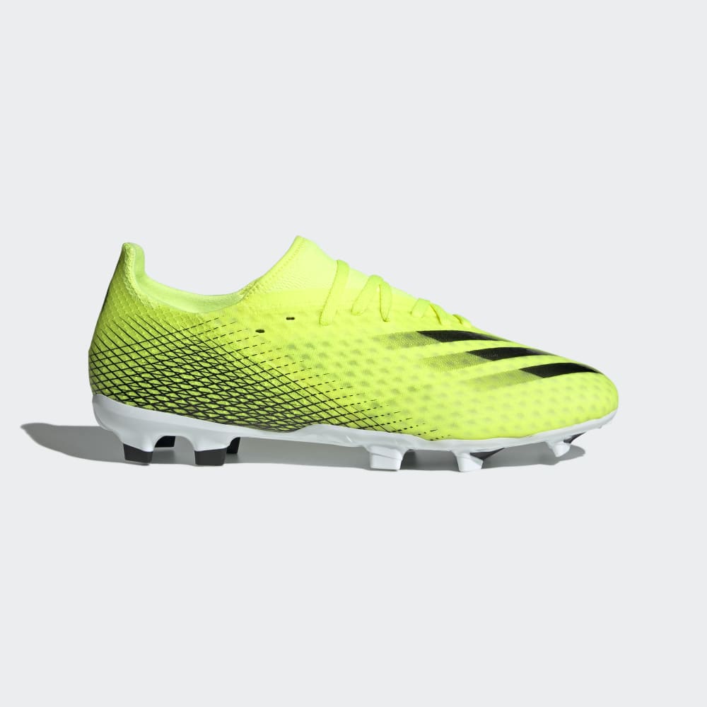 adidas X Ghosted 3 FG Firm Ground Soccer Cleats Bright Yellow Black White