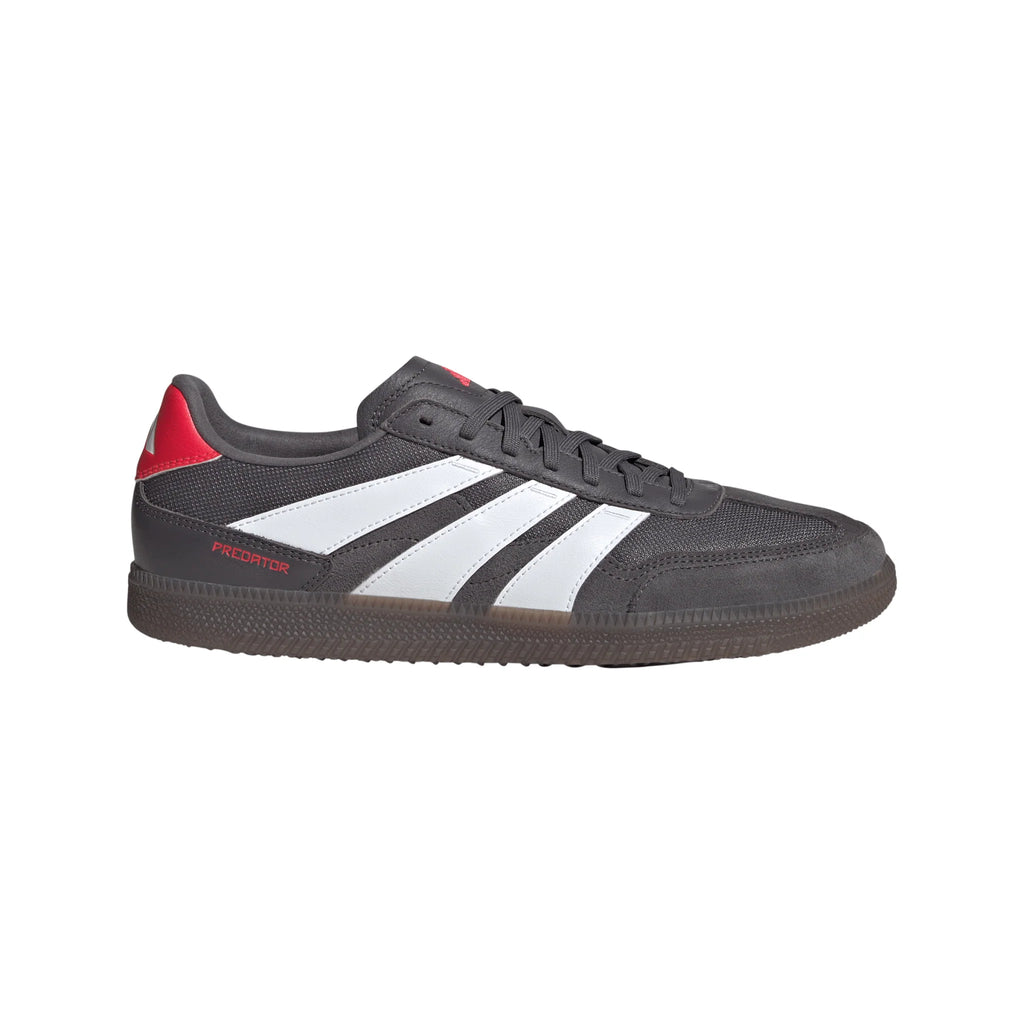 adidas Predator Freestyle Indoor Soccer Shoes Grey Strata White Lucid Red