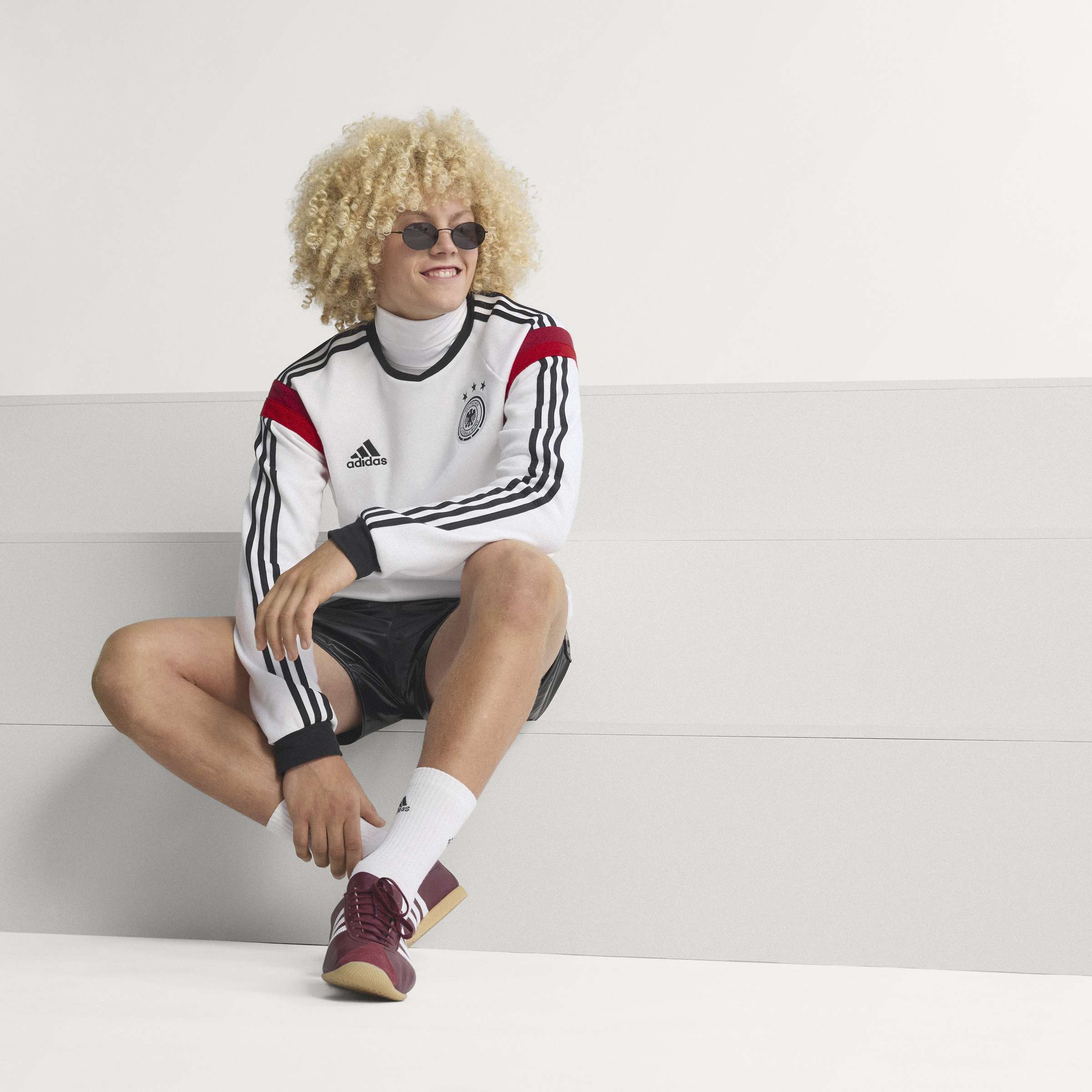 adidas Germany Crew 2014 Mens Soccer Sweatshirt White