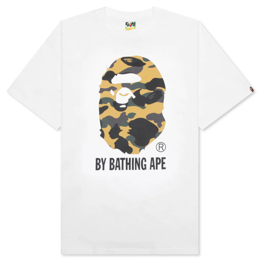 1st Camo by Bathing Ape Tee White Yellow