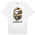 1st Camo by Bathing Ape Tee White Yellow