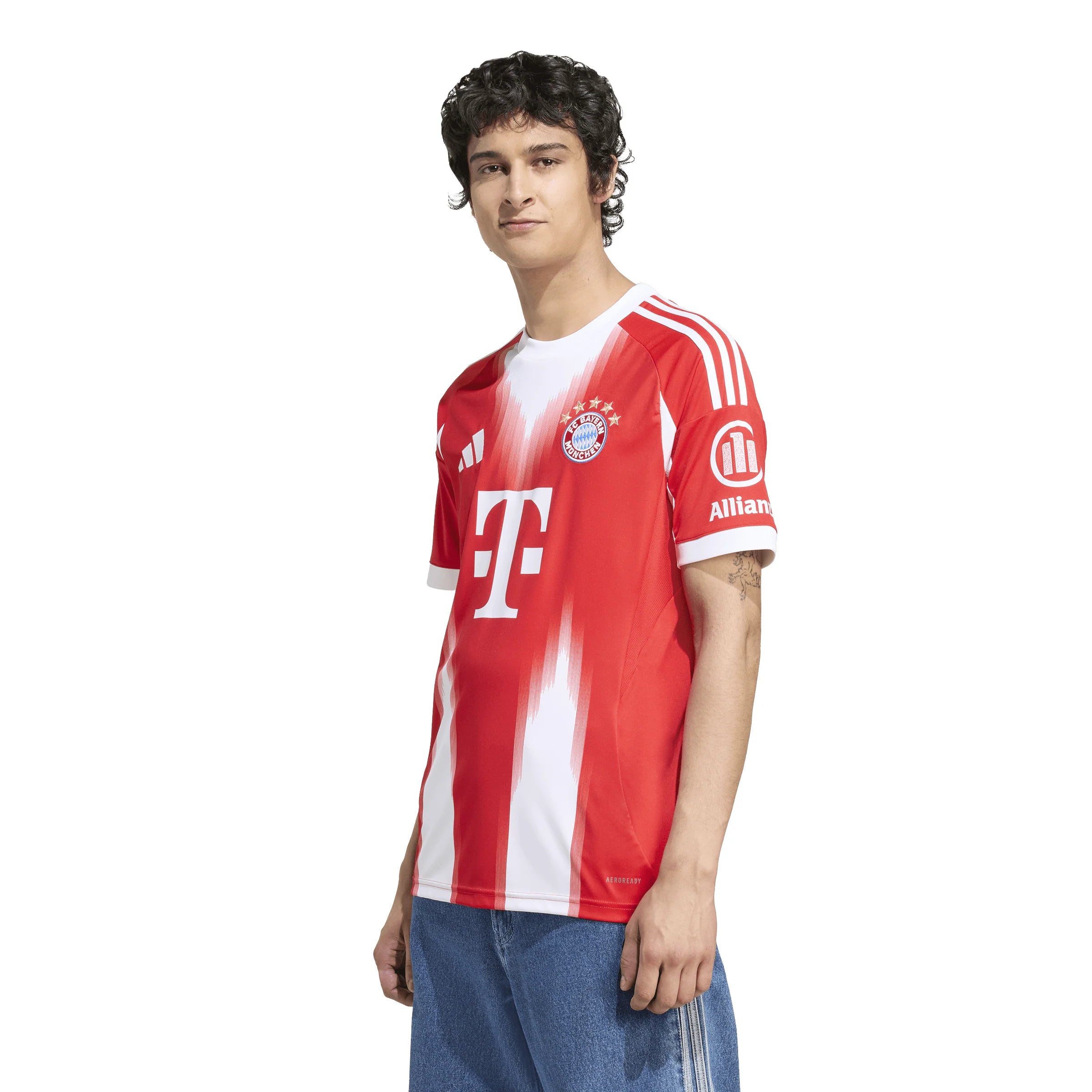 adidas Mens FC Bayern Munich Home Soccer Jersey 25 26 Red