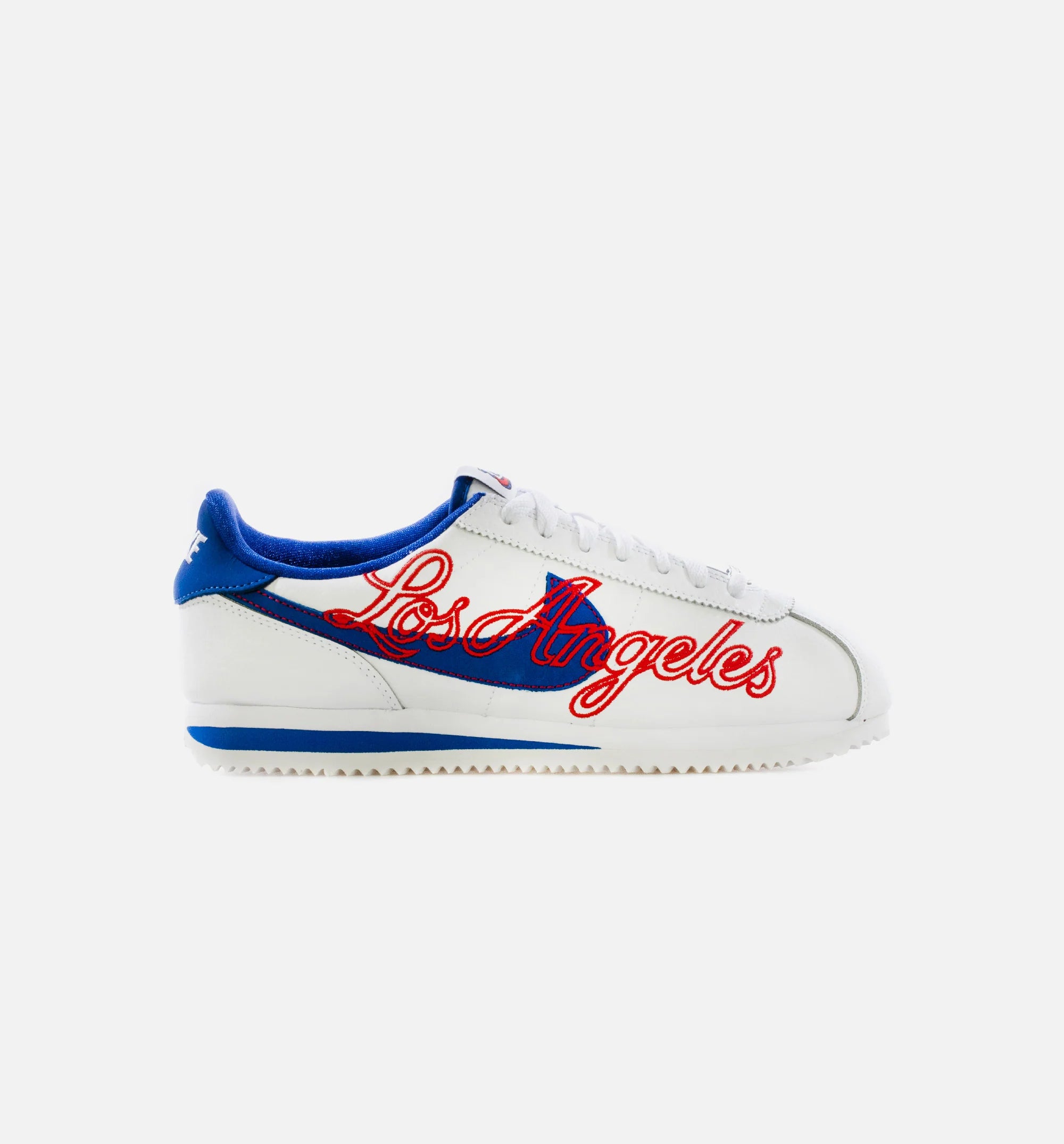 Cortez Basic Leather LA Mens Lifestyle Shoe White Red Blue