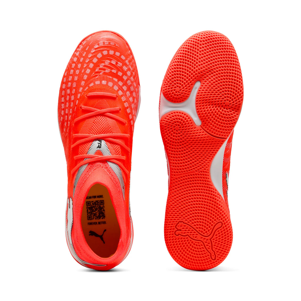 PUMA Future 9 Match IT Indoor Mens Soccer Shoes Red White Black