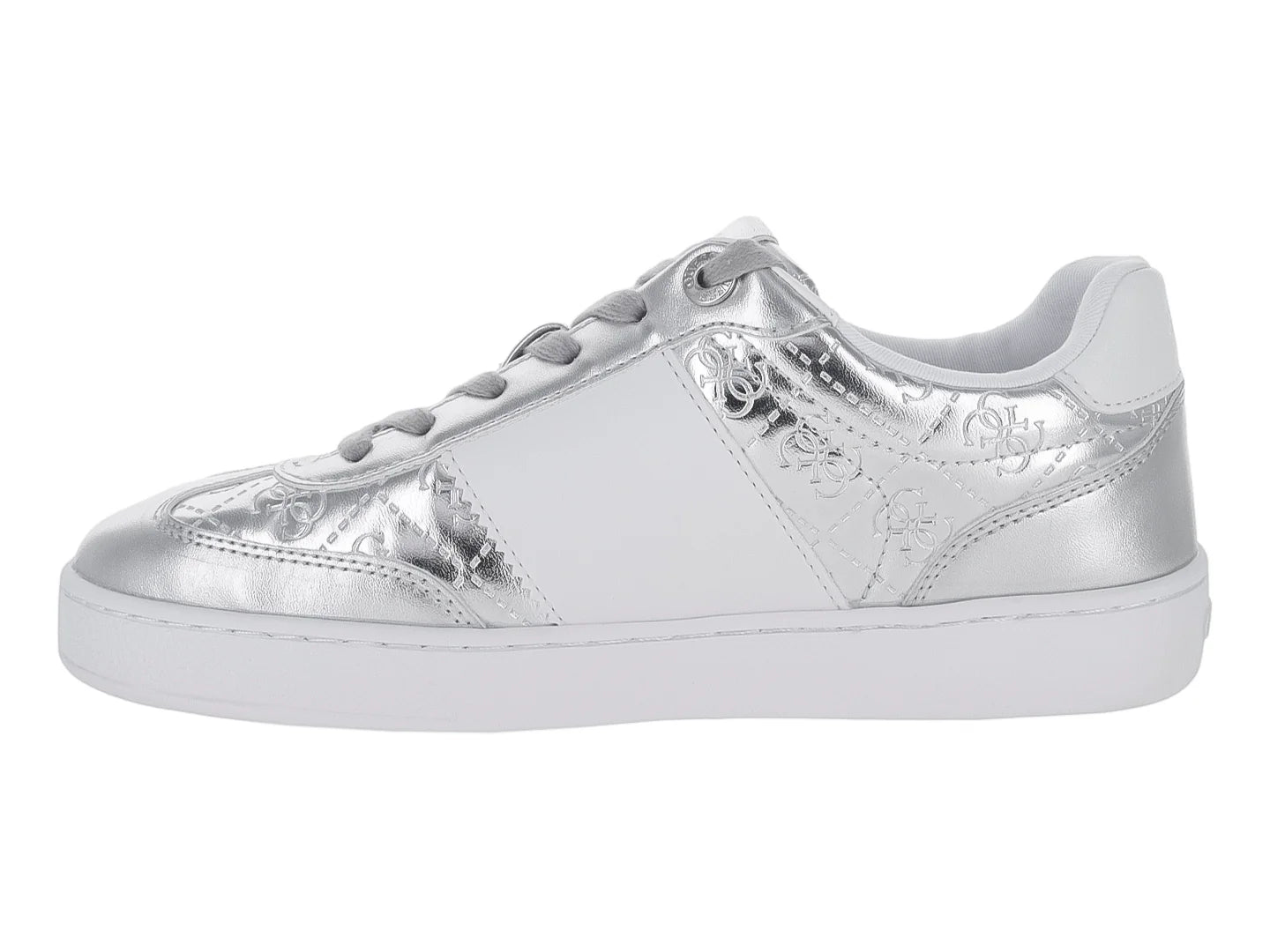 Tenis Guess Nochee Plateados para Mujer