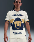 Nike UNAM PUMAS 2025 26 Mens Stadium Home Jersey Sail Club Gold
