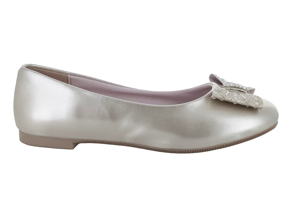 Zapatos Planos Tropicana Metalizados Mercurio para Niña