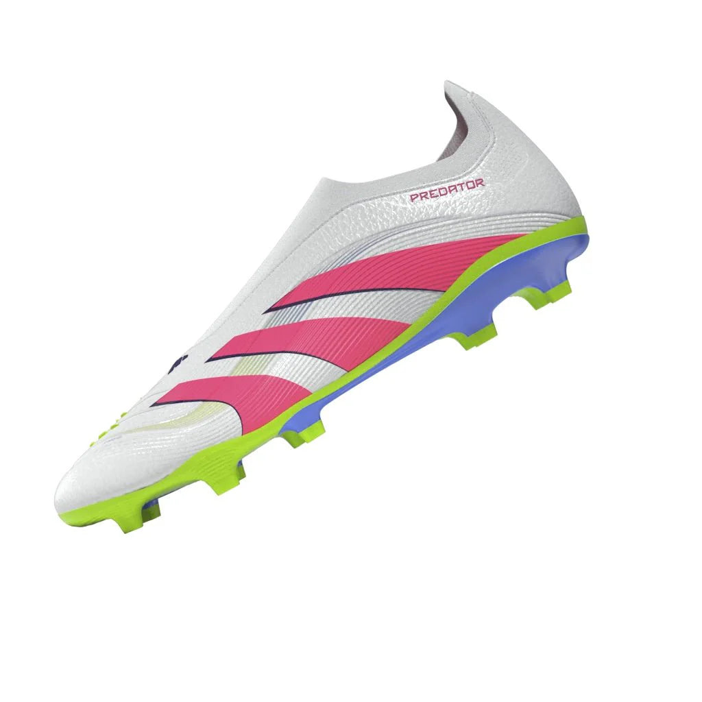 adidas Predator League Laceless Firm Multi Ground Boots White Pink