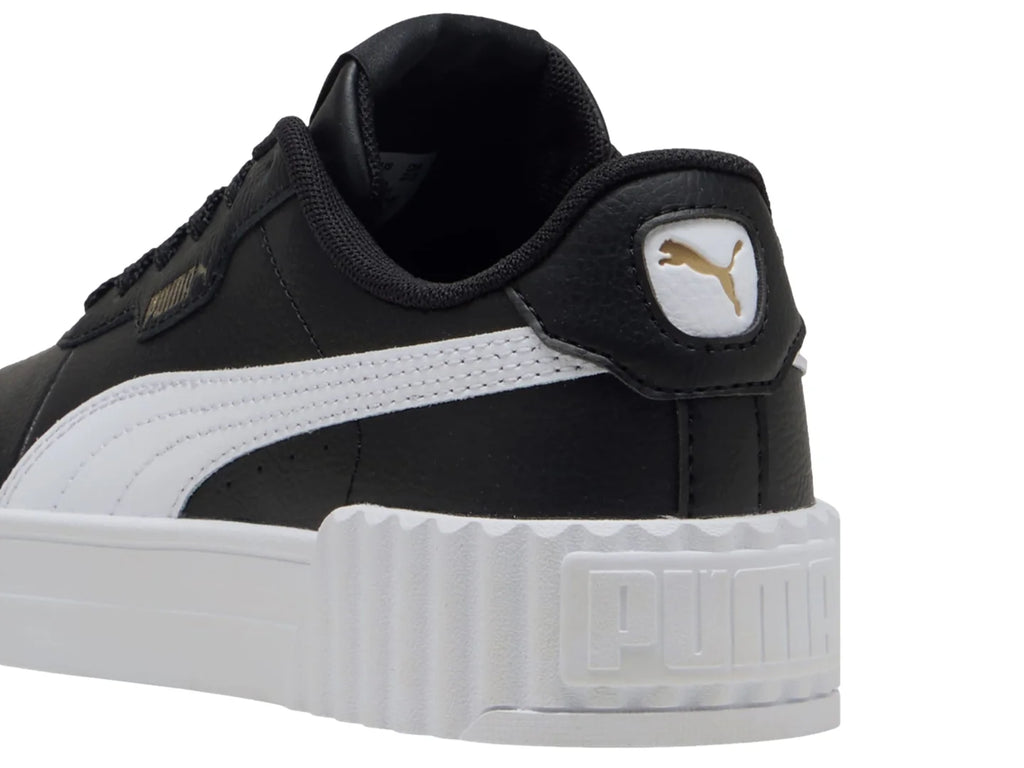 Tenis PUMA Carina 30 Negro y Dorado para Niño