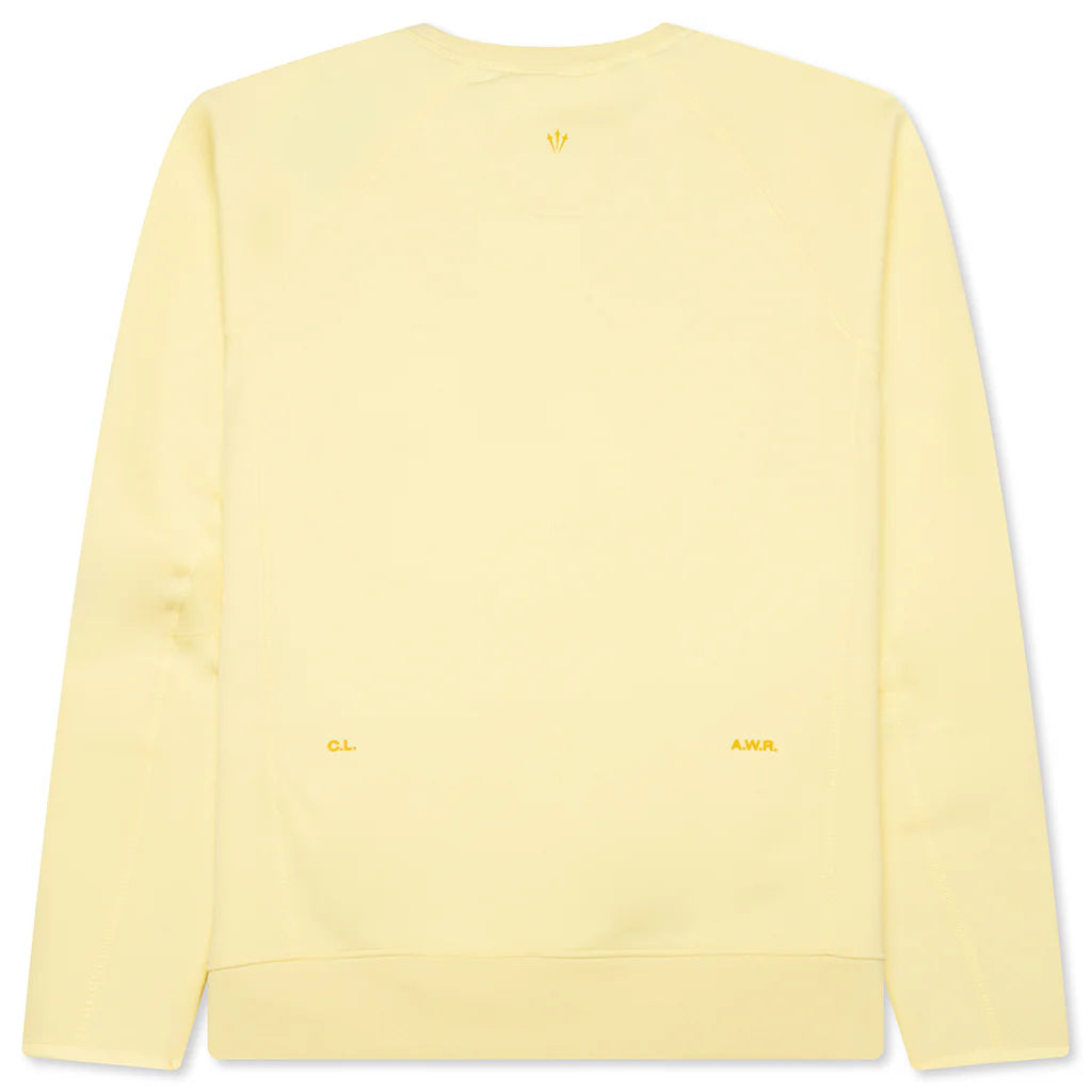 Nike x NOCTA Tech Fleece Crew Citron Tint Vivid Sulfur