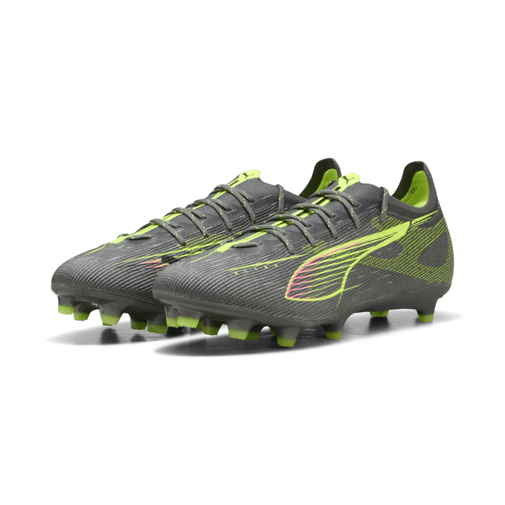 PUMA Ultra 5 Pro FG AG Firm Multi Ground Soccer Cleats Silver