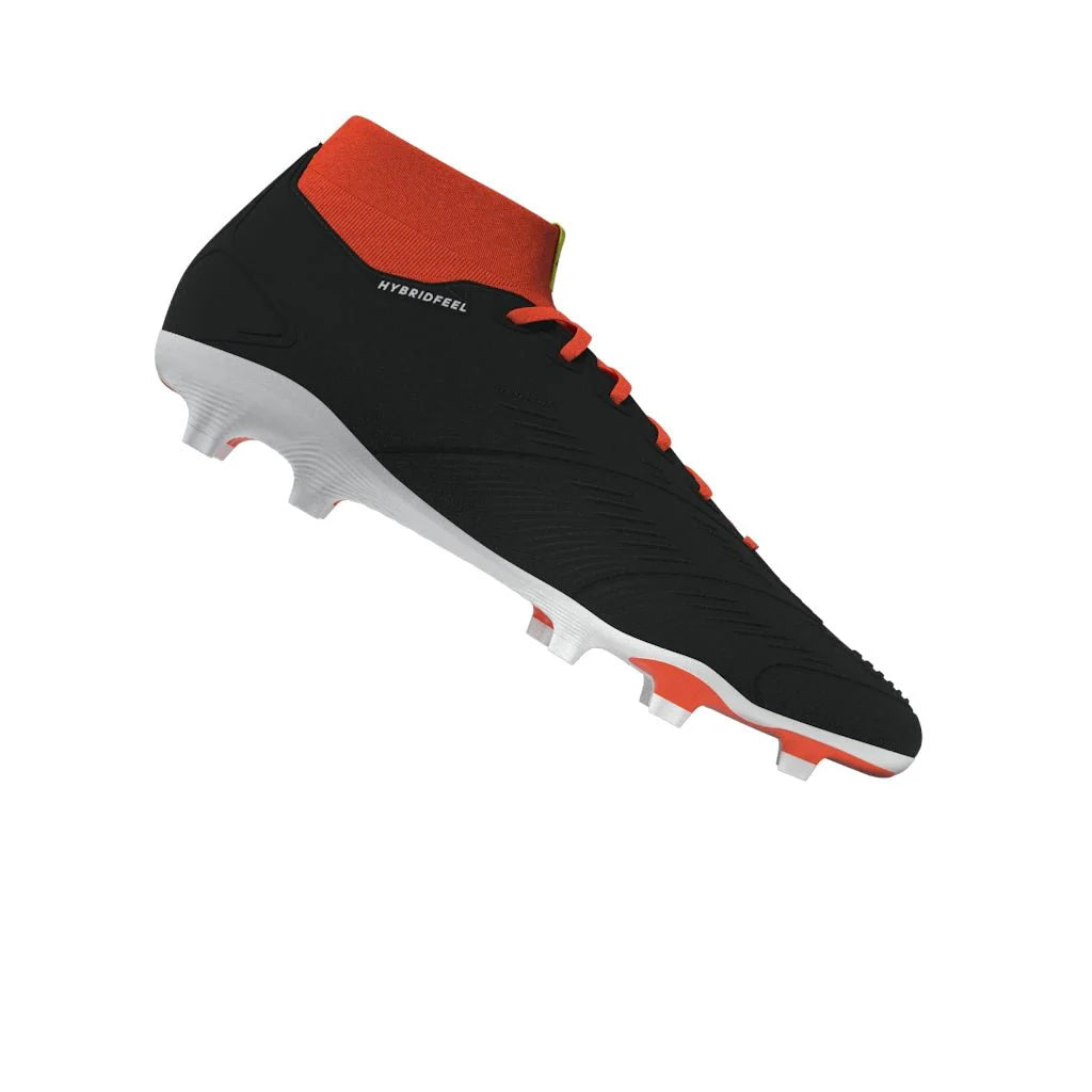 adidas Predator League Sock FG Firm Ground Soccer Cleats Core Black White Red