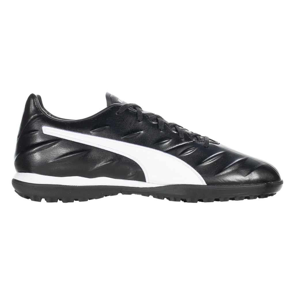 PUMA King Pro 21 TT Turf Football Boots Black White