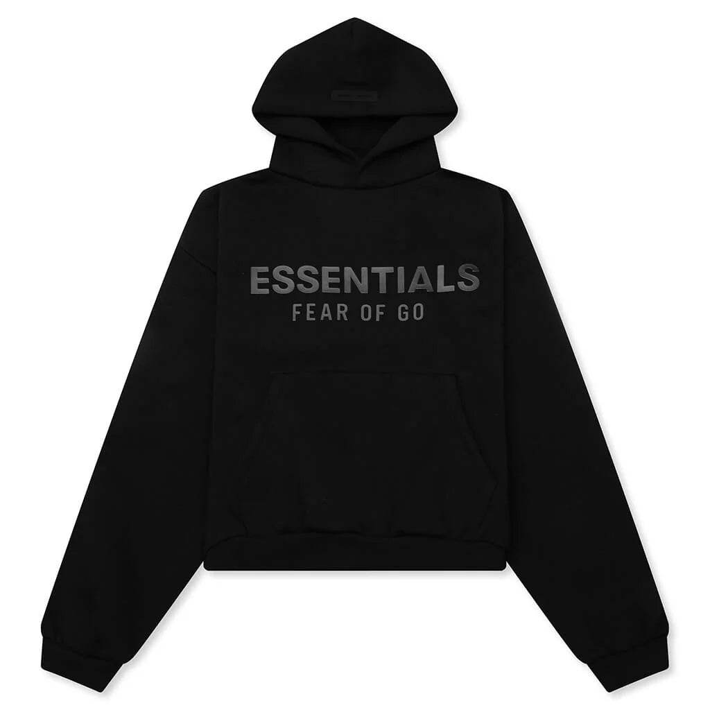 Kids Fleece Hoodie Jet Black