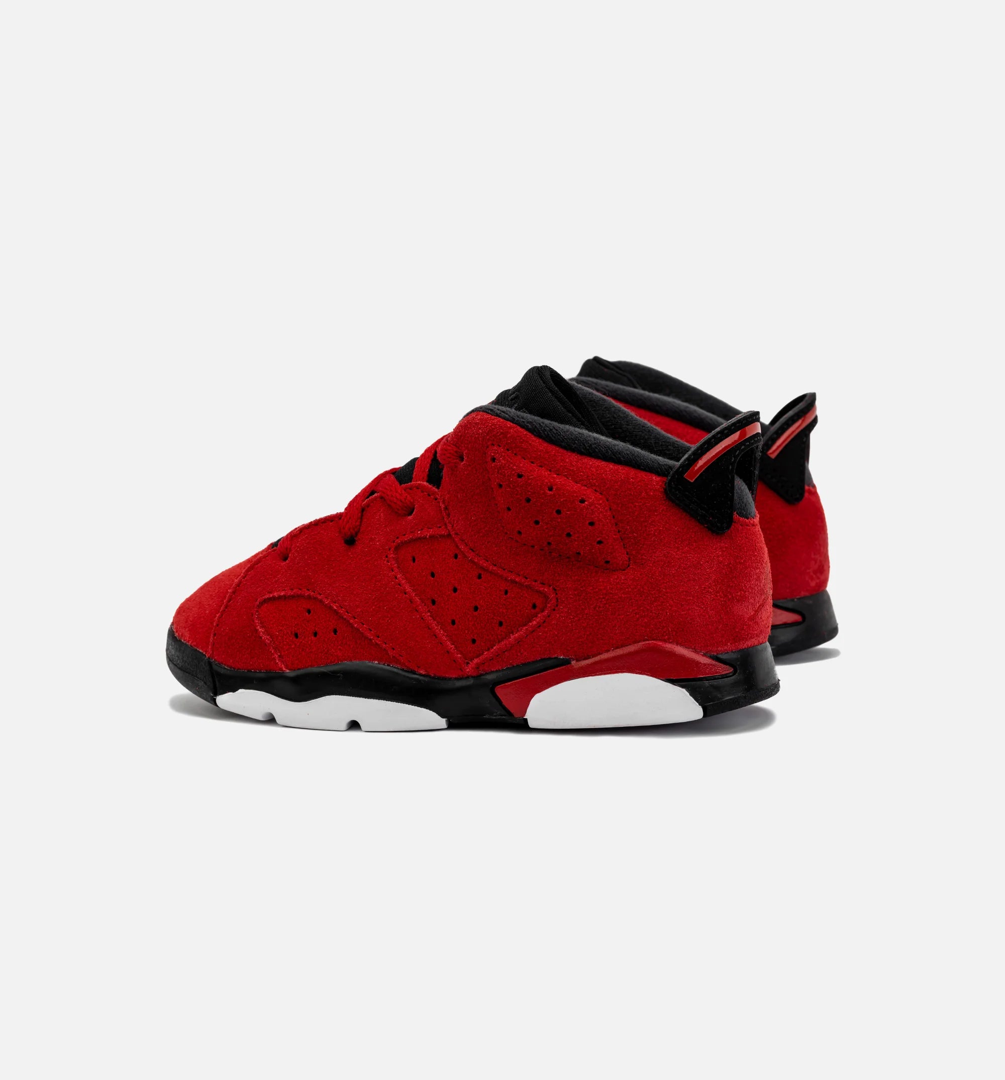 Air Jordan 6 Retro Toro Bravo Infant Toddler Lifestyle Shoe Red Black