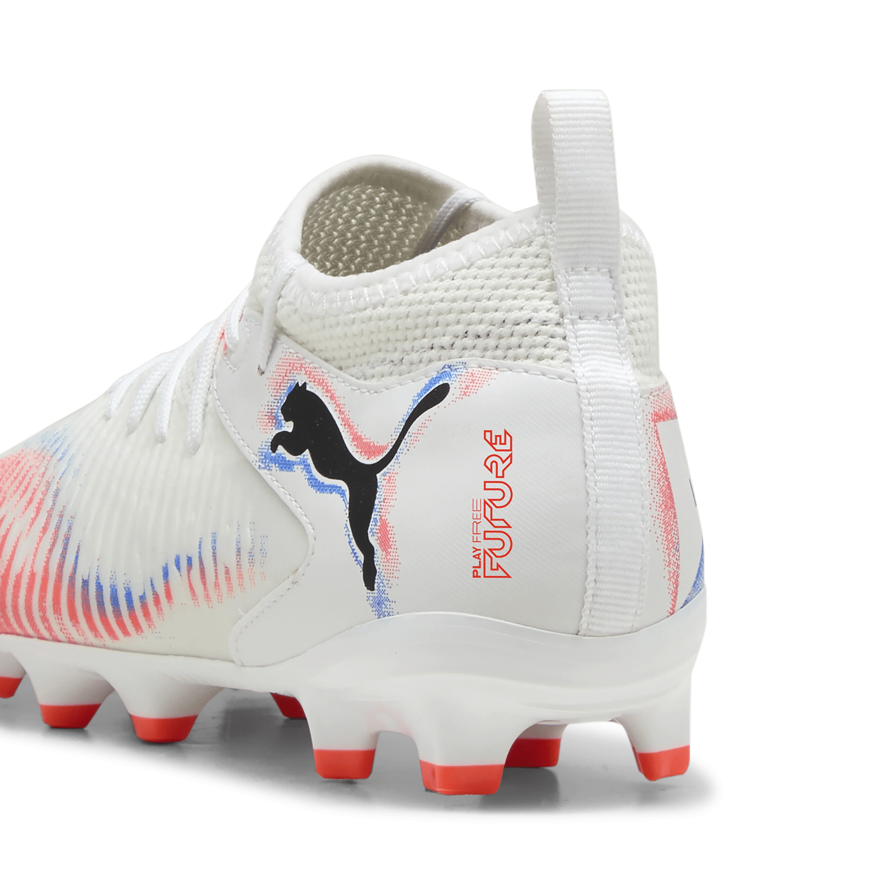 PUMA Future 8 Match FG AG Firm Multi Ground Kids Soccer Cleats White Black