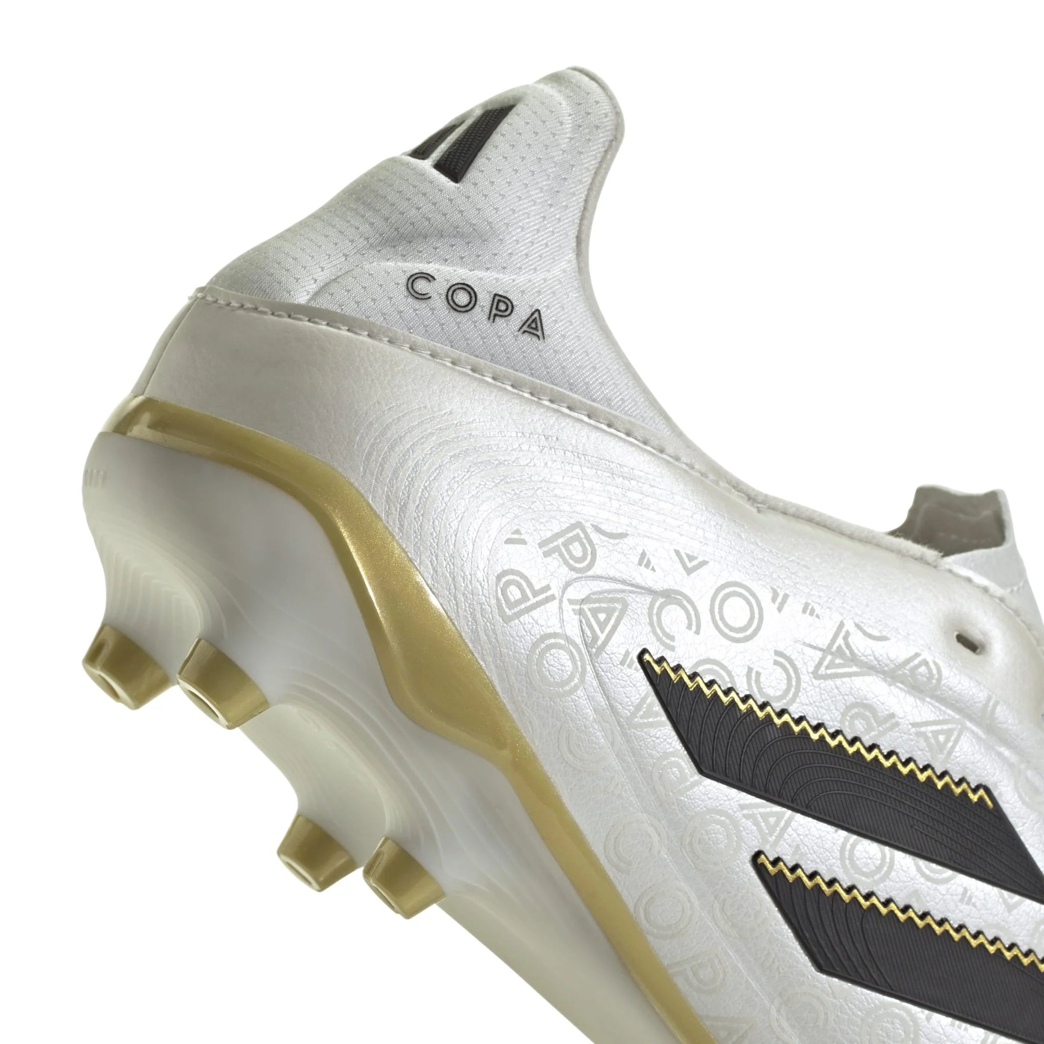 adidas Copa Pure 3 League Firm Multi Ground Boots White Black Gold