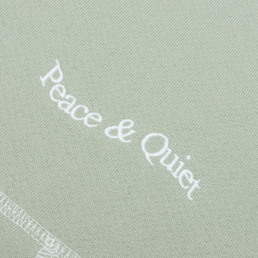 Wordmark Reverse Stitched Hoodie Sage
