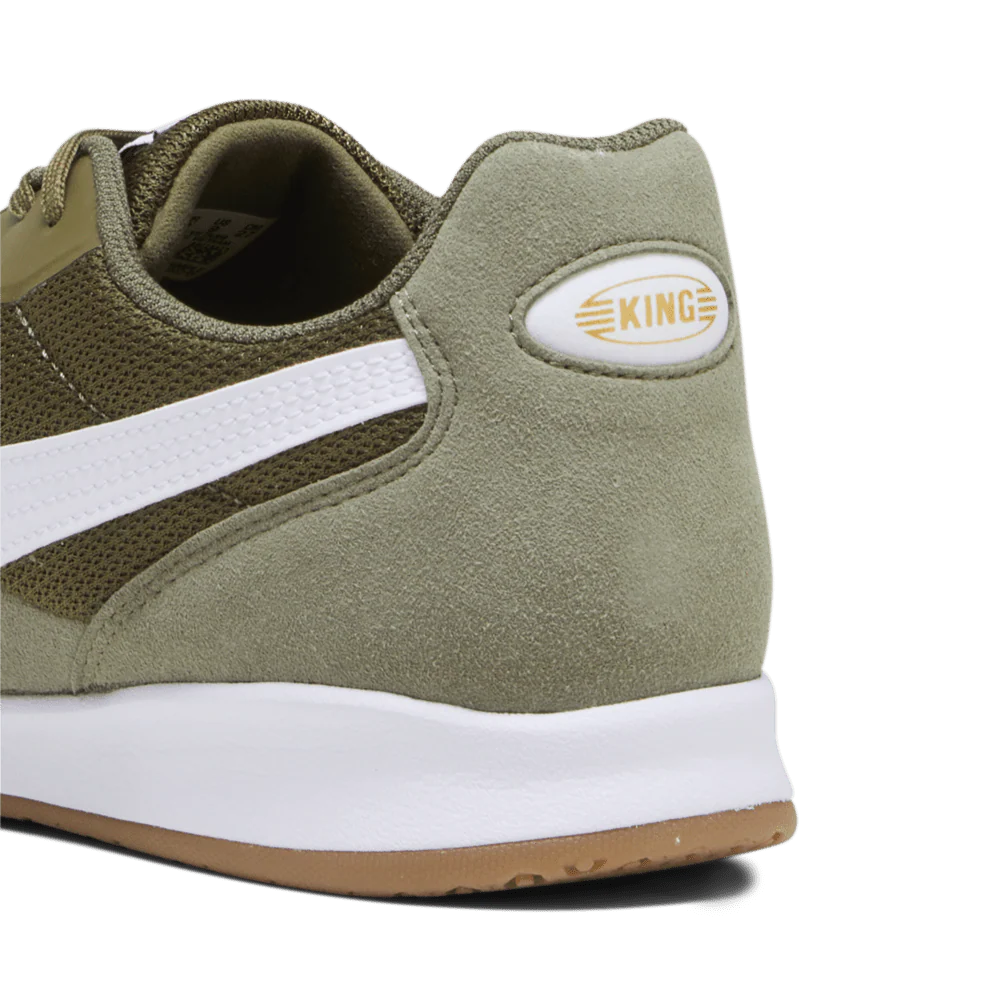PUMA King Top IT Indoor Shoes Olive Drab White Gold