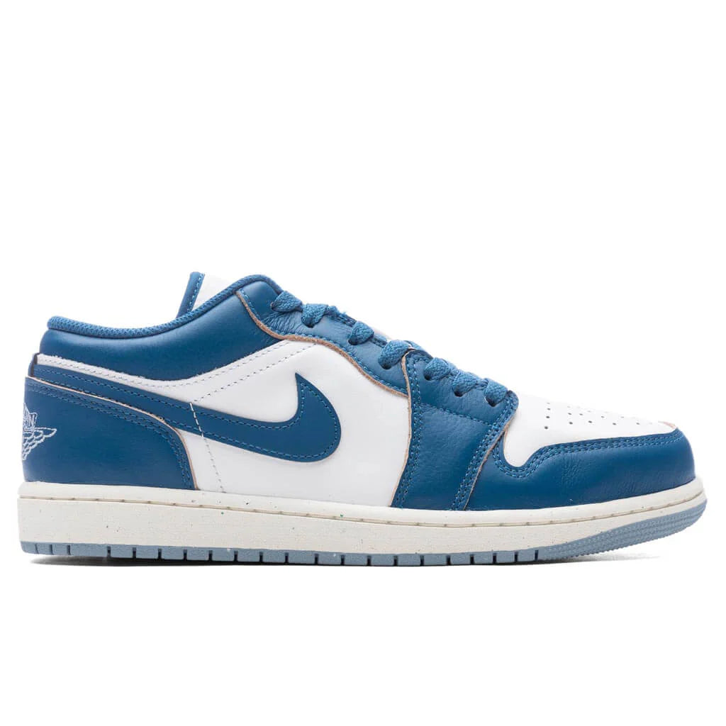 Air Jordan 1 Low SE White Industrial Blue Blue Grey