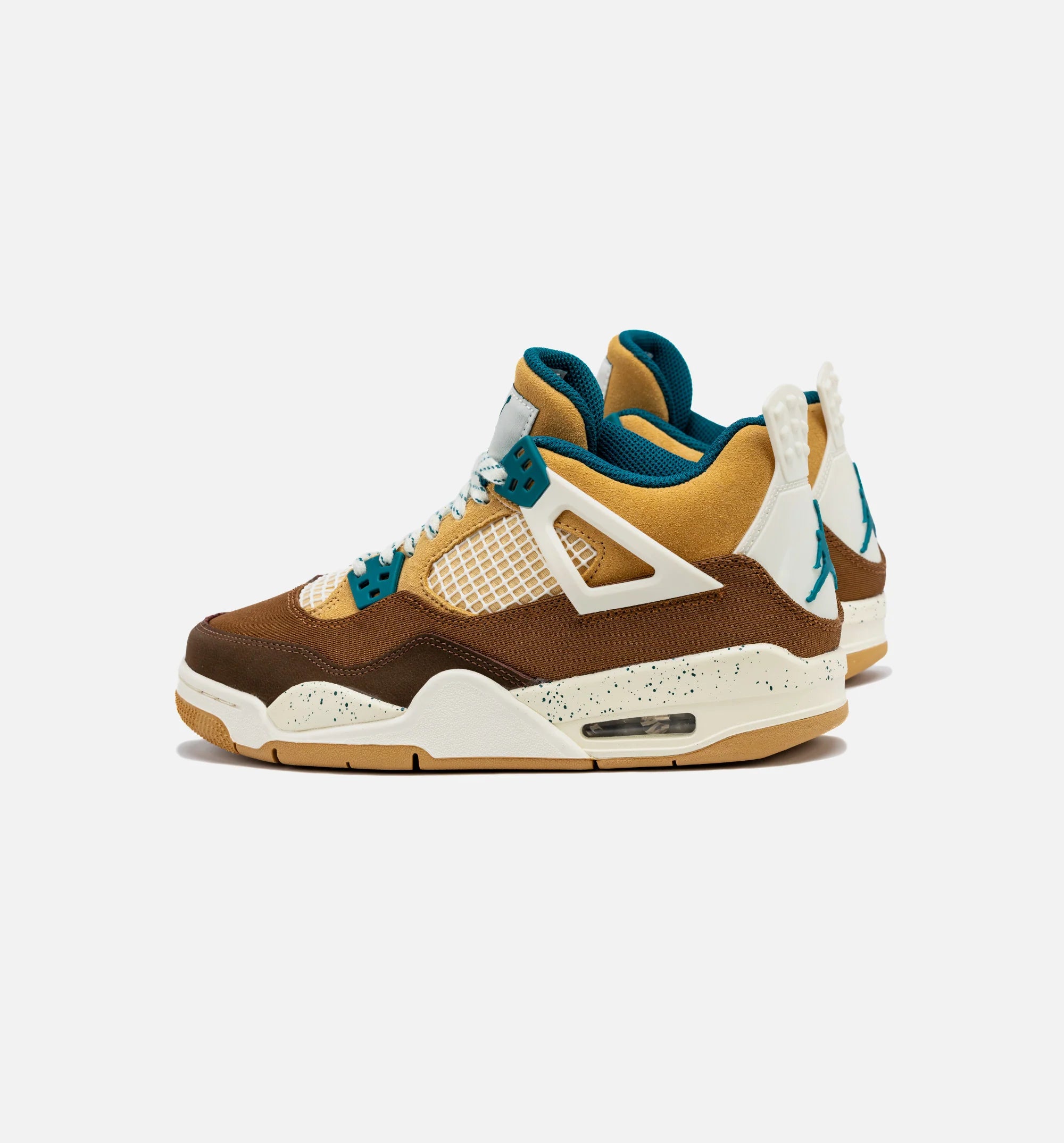 Air Jordan 4 Retro Cacao Wow Grade School Lifestyle Shoe Cacao Wow Geode Teal Free Shipping