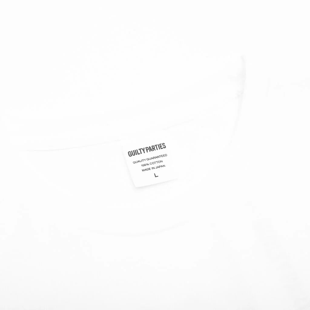 Washed Heavyweight Crewneck T Shirt Type 2 White