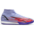 Nike Superfly 8 Academy KM IC Indoor Soccer Shoes Light Thistle Metallic Silver
