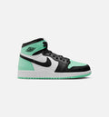 Air Jordan 1 Retro High OG Grade School Lifestyle Shoe White Black Green Glow