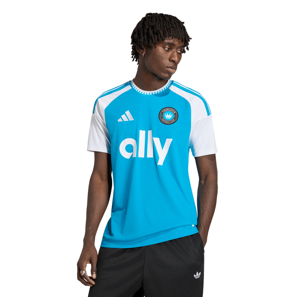adidas Charlotte FC Home Mens Soccer Jersey 26 27 Blue