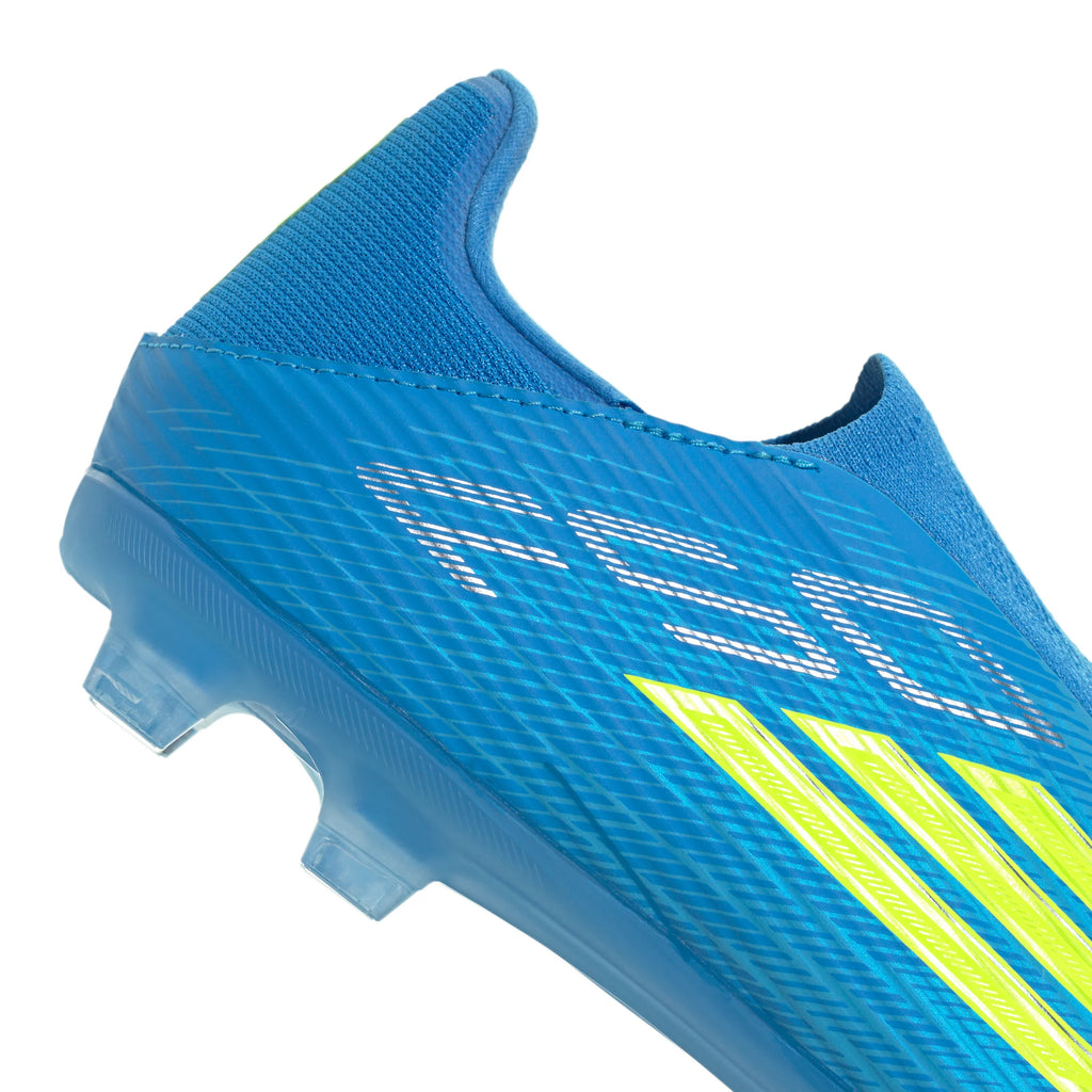 adidas F50 League Laceless FG MG Firm Ground Multi Ground Mens Soccer Cleats Blue Yellow Aqua
