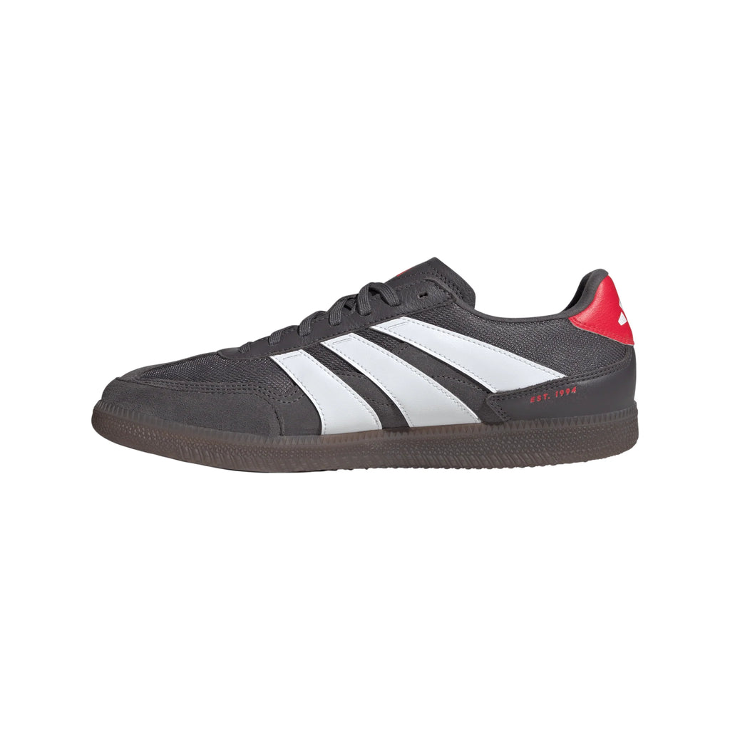 adidas Predator Freestyle Indoor Soccer Shoes Grey Strata White Lucid Red