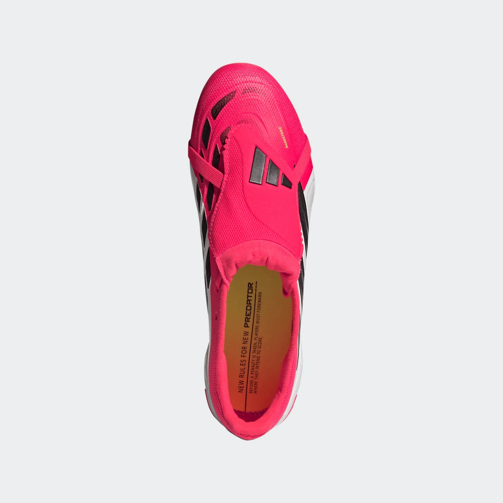 adidas Predator League Fold Over Tongue FG Firm Ground Mens Soccer Cleats Lucid Red Black