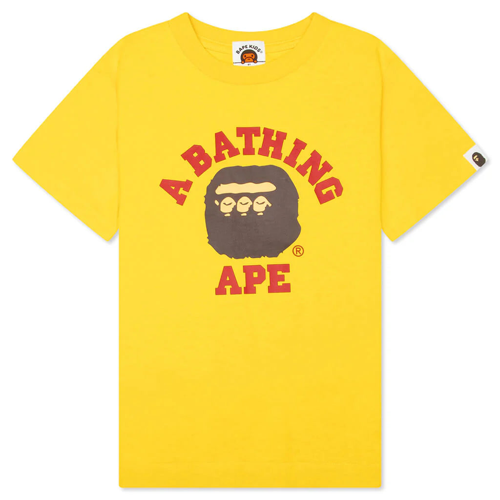 Kids Triple College Tee Yellow