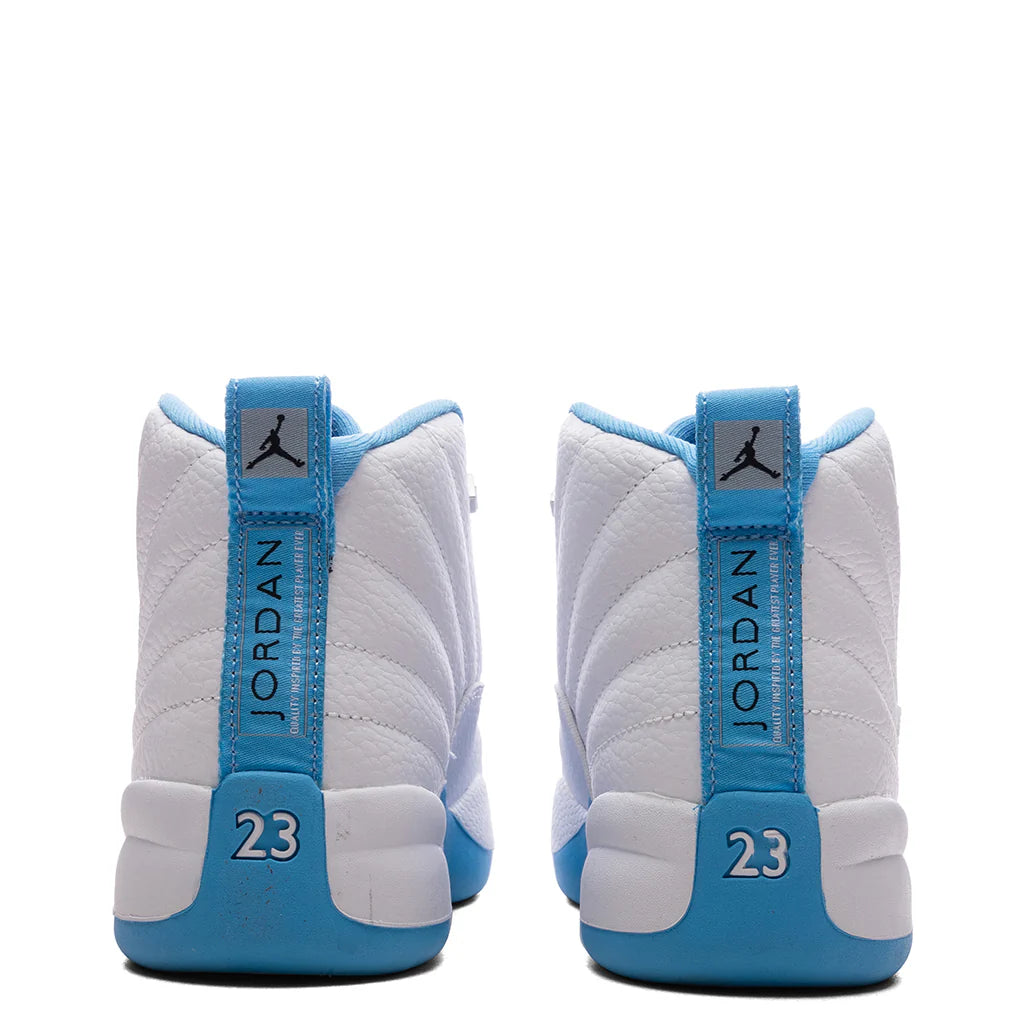 Air Jordan 12 Retro Melo PS White University Blue Metallic Silver