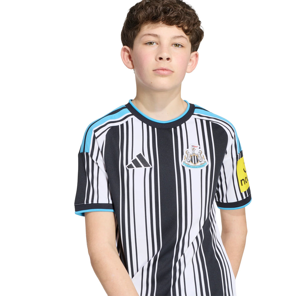 adidas Newcastle United FC Home Youth Soccer Jersey 26 27 White Black