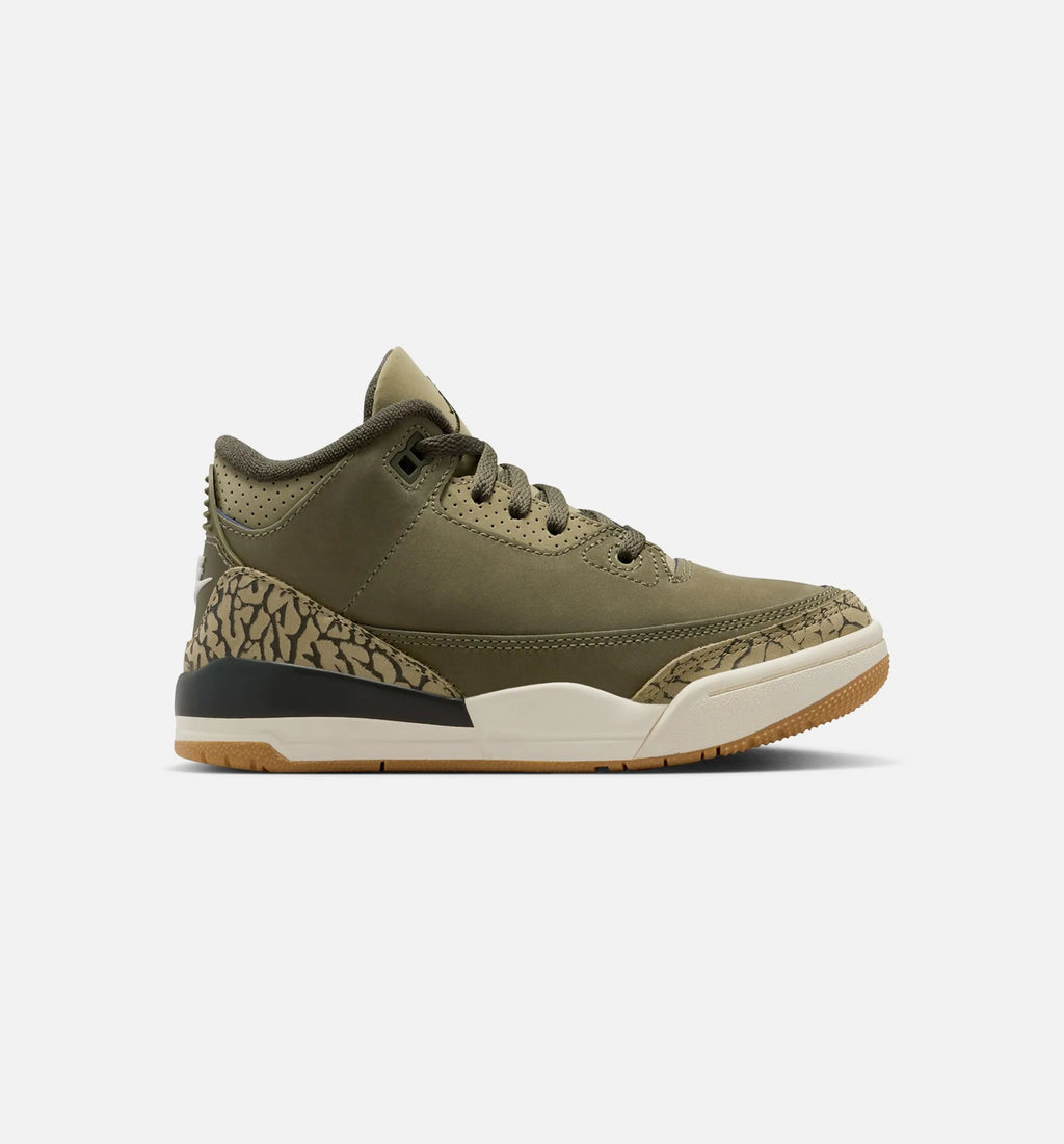 Air Jordan 3 Retro Medium Olive Preschool Lifestyle Shoe Medium Olive Sequoia Neutral Olive Sail Free Shipping