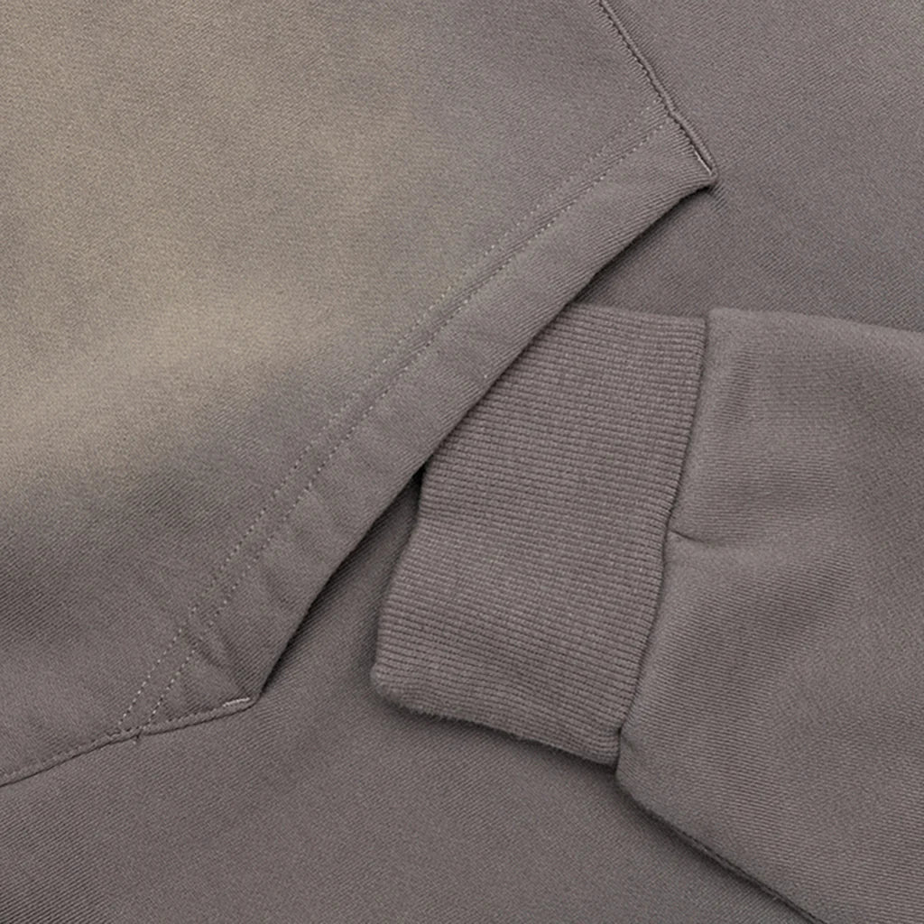 Tonal Beware Hoodie Cement