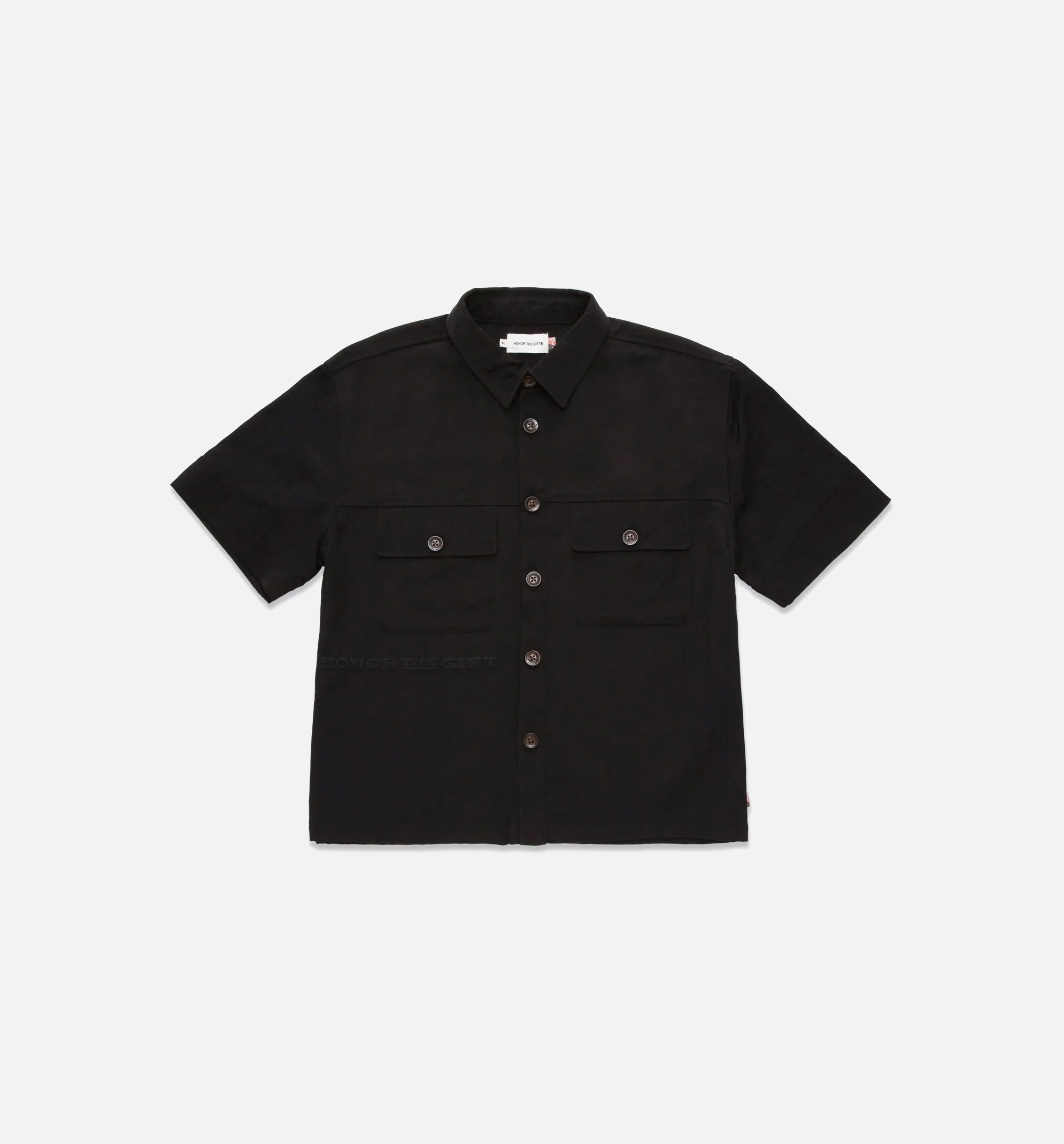 HTG Shop Mens Short Sleeve Shirt Black