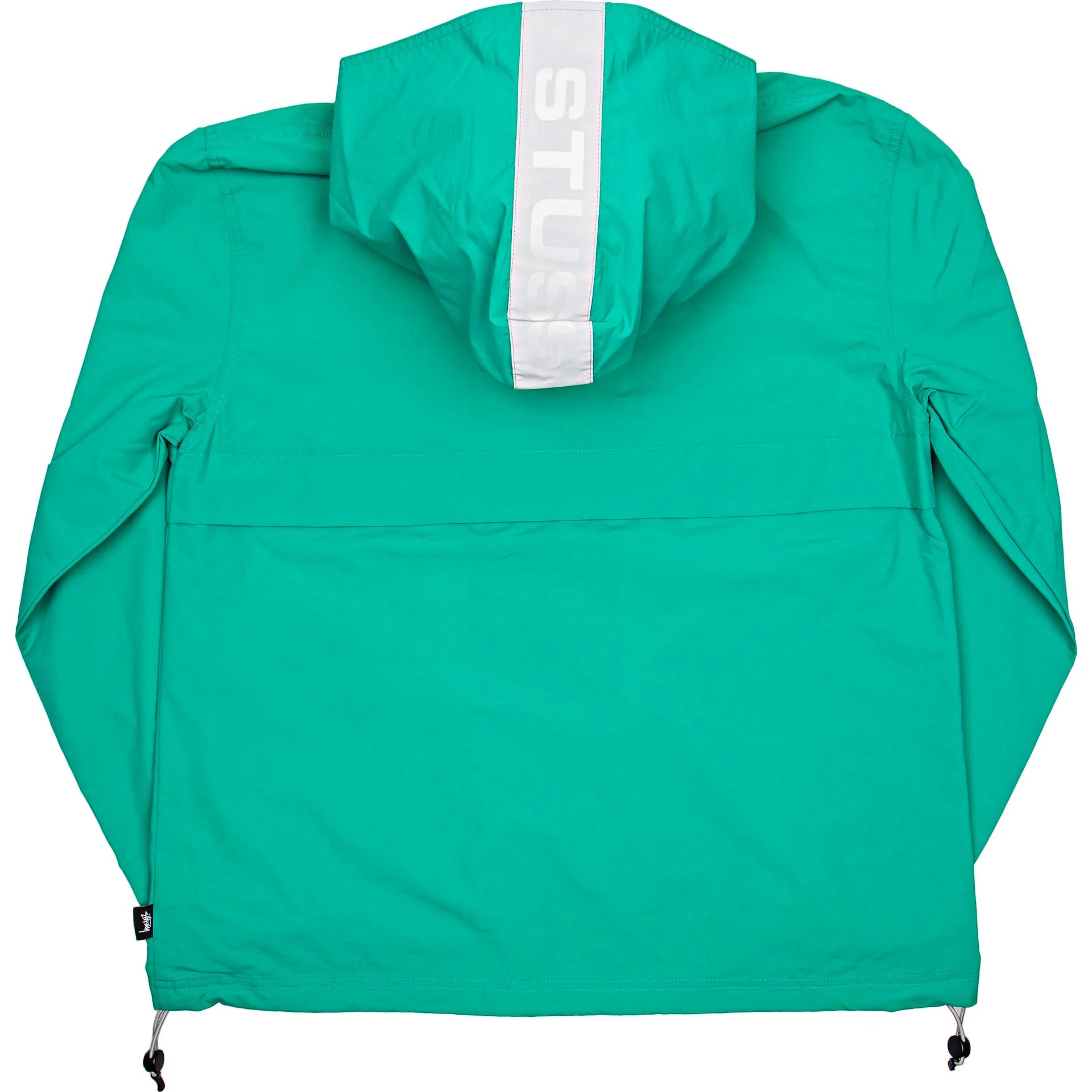 Light Nylon Full Zip Mens Jacket Aqua