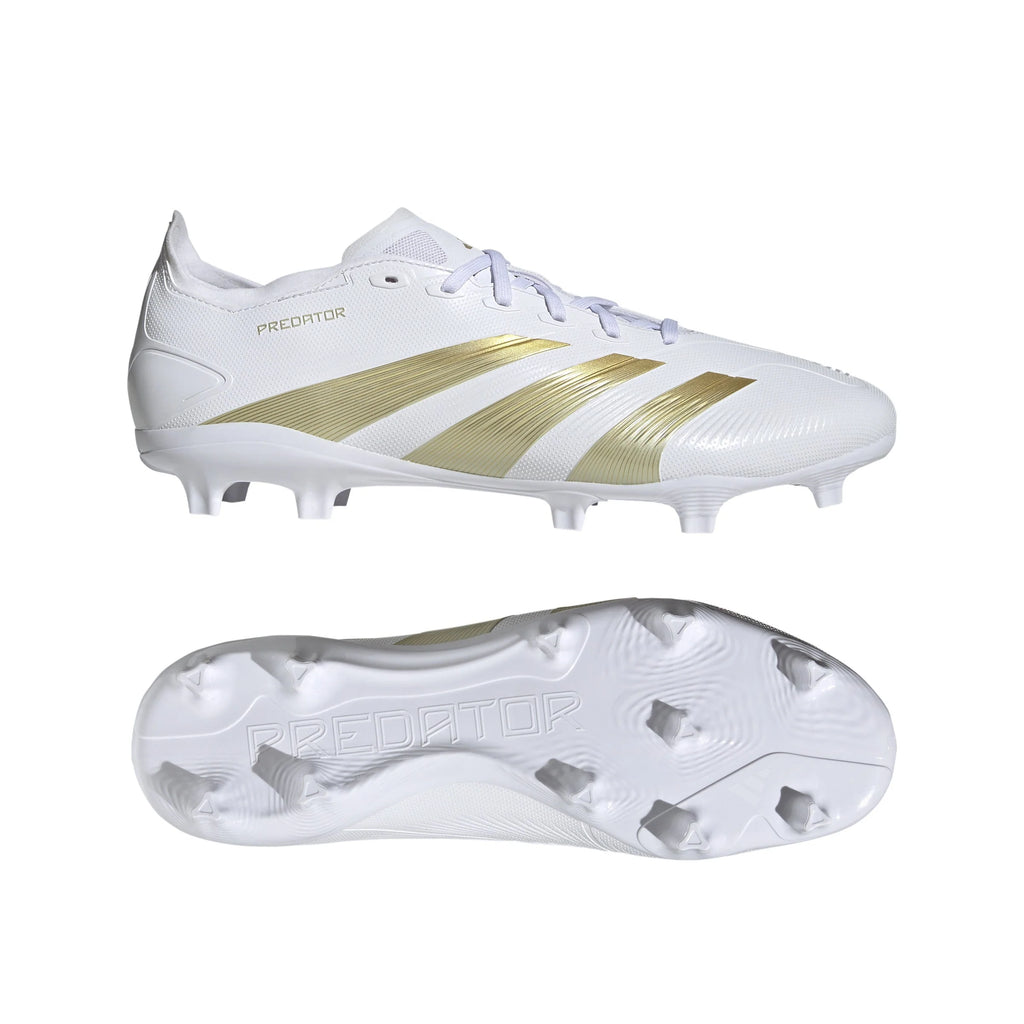 adidas Predator League FG Firm Ground Soccer Cleats White Gold
