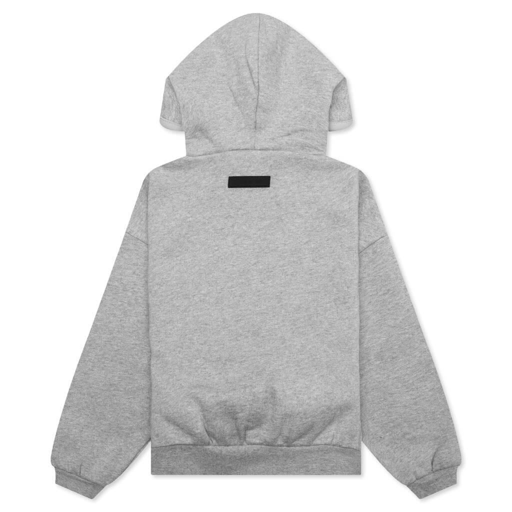 Kids Hoodie Dark Heather Oatmeal