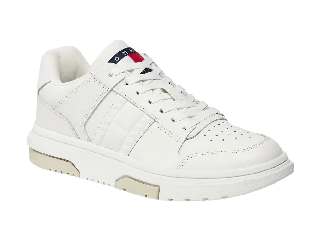 Tenis Tommy Hilfiger The Brooklyn Leather Ecru para Mujer