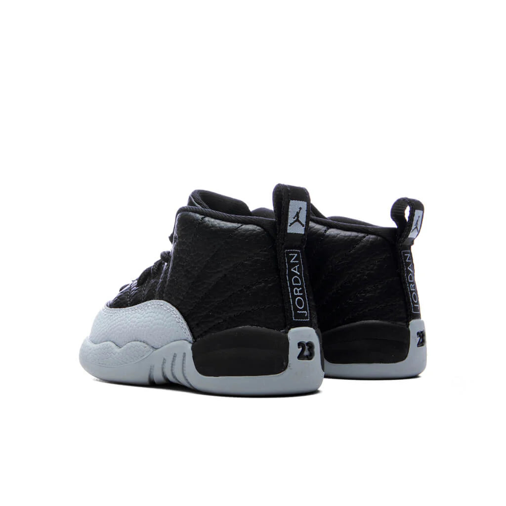 Air Jordan 12 Retro TD Barons Black Wolf Grey White