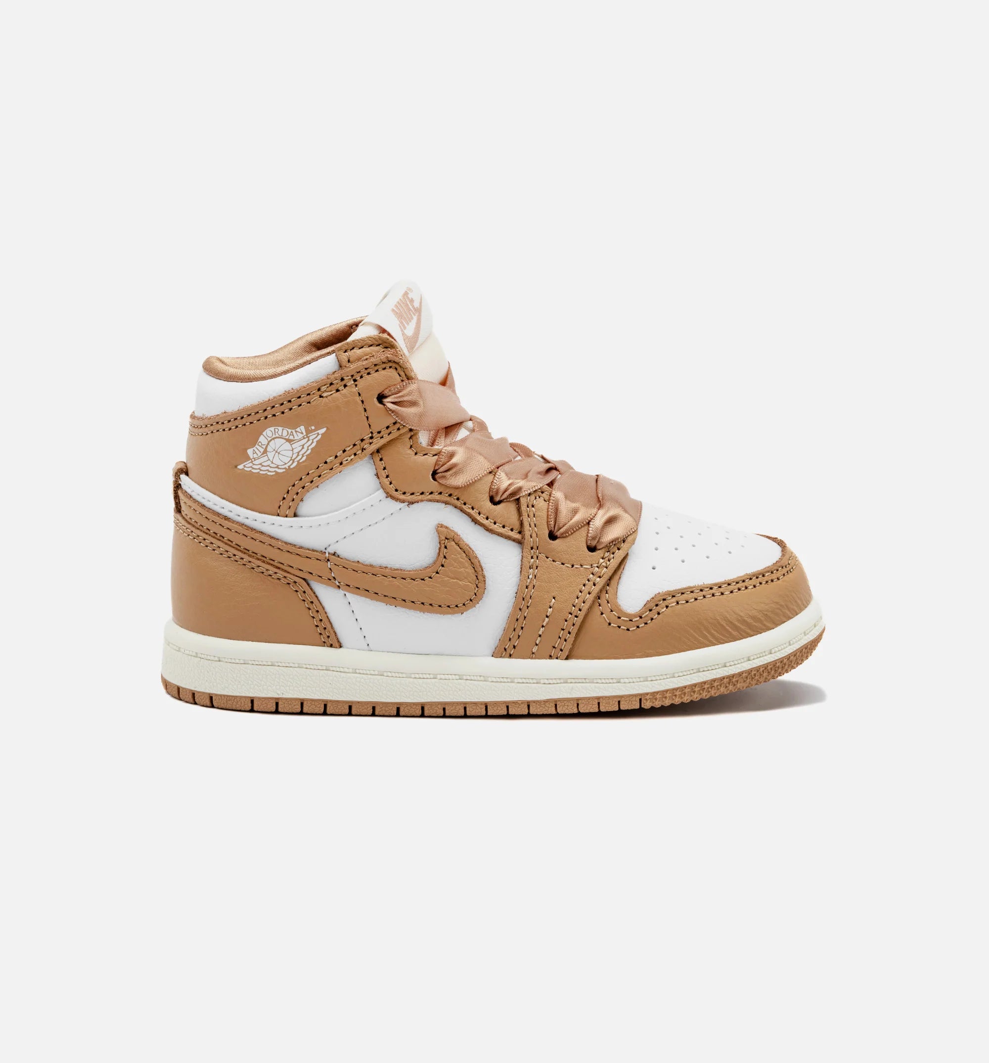 Air Jordan 1 Retro High OG Praline Infant Toddler Lifestyle Shoe Praline White Sail Free Shipping