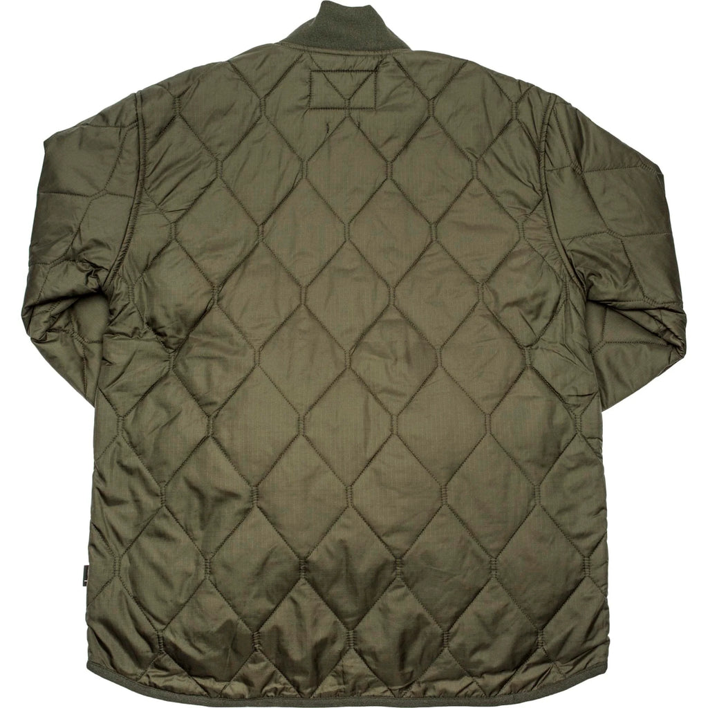 Stussy Quilted Military Mens Jacket Olive